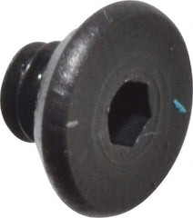 Value Collection - #2-56 UNC Hex Socket Drive, Flat Screw - Alloy Steel, Black Oxide Finish, Fully Threaded, 1/8" OAL - Apex Tool & Supply
