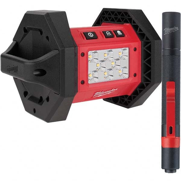 Milwaukee Tool - Cordless Work Lights Voltage: 18 Run Time: 3 hrs. - Apex Tool & Supply