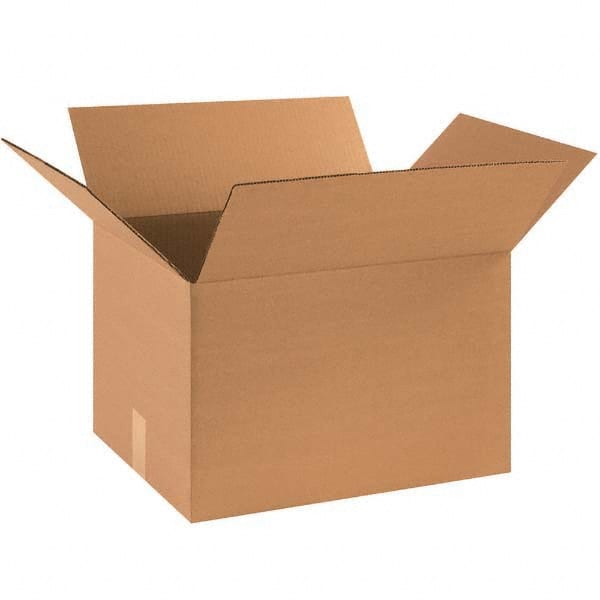 Made in USA - Pack of (25), 14" Wide x 18" Long x 12" High Corrugated Shipping Boxes - Apex Tool & Supply