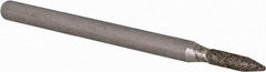 Dremel - 3/32" Head Diam, Sharp Tip Point End, Diamond Mounted Point - Teal - Apex Tool & Supply