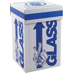 Dynalon Labware - 1 6-Piece White & Blue Rectangle Open Top Disposal Box - Apex Tool & Supply