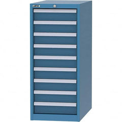 LISTA - 9 Drawer, 45 Compartment Bright Blue Steel Modular Storage Cabinet - Apex Tool & Supply
