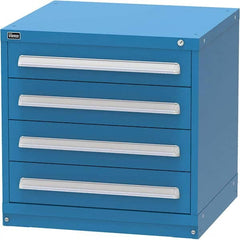 Vidmar - 4 Drawer Bright Blue Steel Modular Storage Cabinet - Apex Tool & Supply