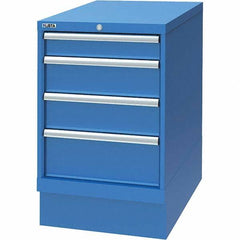 LISTA - 4 Drawer, 29 Compartment Bright Blue Steel Modular Storage Cabinet - Apex Tool & Supply