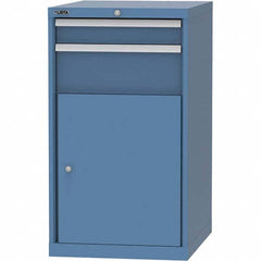 LISTA - 4 Drawer, 99 Compartment Bright Blue Steel Modular Storage Cabinet - Apex Tool & Supply