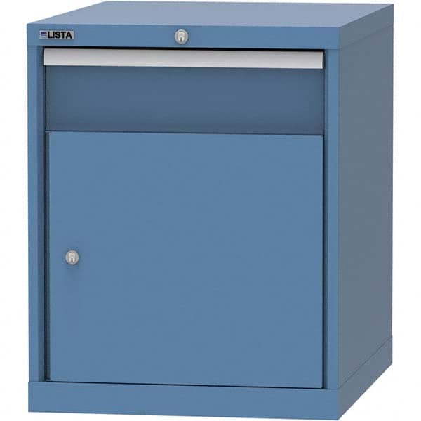 LISTA - 1 Drawer, 99 Compartment Bright Blue Steel Modular Storage Cabinet - Apex Tool & Supply