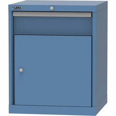 LISTA - 1 Drawer, 84 Compartment Bright Blue Steel Modular Storage Cabinet - Apex Tool & Supply