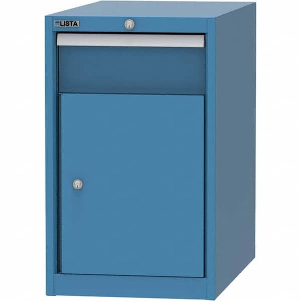 LISTA - 1 Drawer, 45 Compartment Bright Blue Steel Modular Storage Cabinet - Apex Tool & Supply