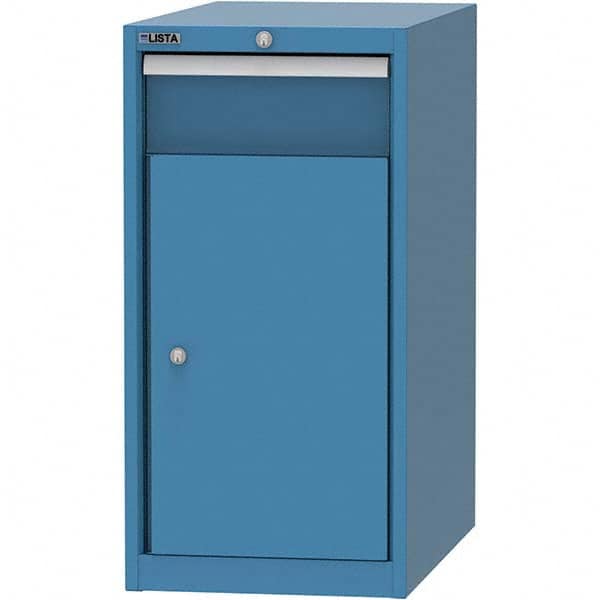 LISTA - 1 Drawer, 45 Compartment Bright Blue Steel Modular Storage Cabinet - Apex Tool & Supply