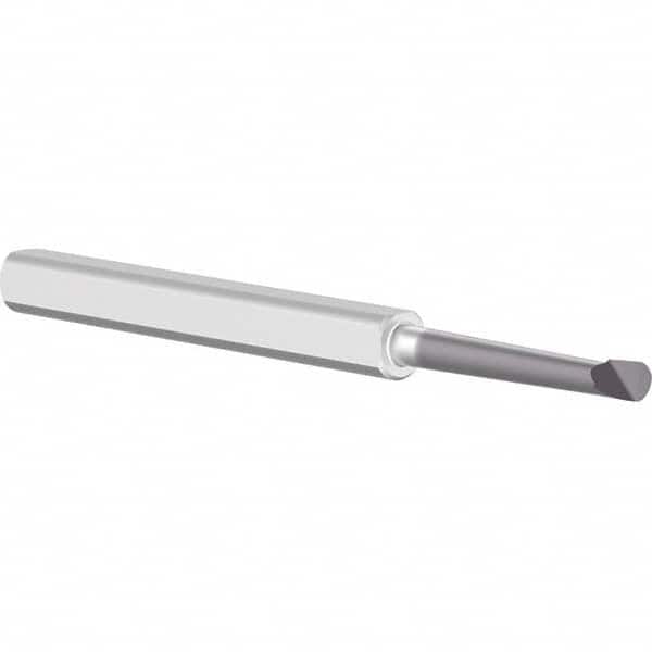 Criterion - 0.08" Min Bore Diam, 1/2" Max Bore Depth, 1/8" Shank Diam, Boring Bar - Apex Tool & Supply