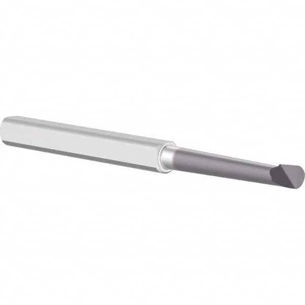 Criterion - 0.1" Min Bore Diam, 3/5" Max Bore Depth, 1/8" Shank Diam, Boring Bar - Apex Tool & Supply