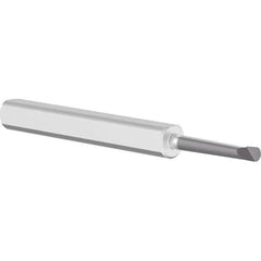 Criterion - 0.12" Min Bore Diam, 3/4" Max Bore Depth, 1/4" Shank Diam, Boring Bar - Apex Tool & Supply