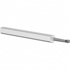 Criterion - 0.06" Min Bore Diam, 0.3" Max Bore Depth, 1/8" Shank Diam, Boring Bar - Apex Tool & Supply