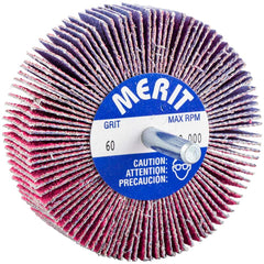 Merit Abrasives - Mounted Flap Wheels Abrasive Type: Coated Outside Diameter (Inch): 3 - Apex Tool & Supply