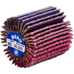 Merit Abrasives - 1 x 1" 60 Grit Ceramic Alumina Unmounted Flap Wheel - Apex Tool & Supply