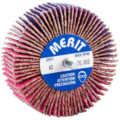 Merit Abrasives - 3 x 1" 40 Grit Ceramic Alumina Unmounted Flap Wheel - Apex Tool & Supply
