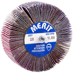 Merit Abrasives - 3 x 1" 120 Grit Ceramic Alumina Unmounted Flap Wheel - Apex Tool & Supply
