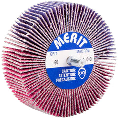 Merit Abrasives - 3 x 1" 60 Grit Ceramic Alumina Unmounted Flap Wheel - Apex Tool & Supply