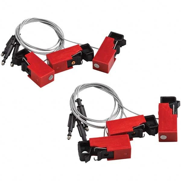 Brady - 1 6-Piece 1 Point Snap On Cable Lockout - Apex Tool & Supply