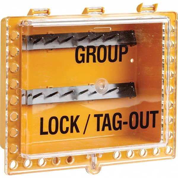 Brady - Group Lockout Boxes Portable or Wall Mount: Portable Maximum Number of Padlocks: 27 - Apex Tool & Supply