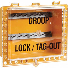 Brady - Group Lockout Boxes Portable or Wall Mount: Portable Maximum Number of Padlocks: 27 - Apex Tool & Supply