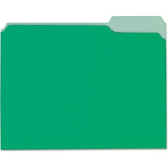 UNIVERSAL - File Folders, Expansion Folders & Hanging Files Folder/File Type: File Folders with Top Tab Color: Green - Apex Tool & Supply