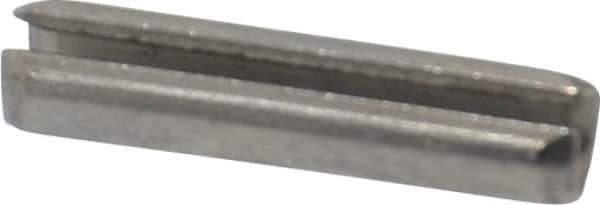Value Collection - 1/8" Diam x 1/2" Long Slotted Spring Pin - Grade 18-8 Stainless Steel - Apex Tool & Supply