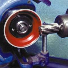 Norton - 5" Diam, 1-1/4" Hole Size, 1-3/4" Overall Thickness, 100 Grit, Type 11 Tool & Cutter Grinding Wheel - Fine Grade, CBN, Resinoid Bond - Apex Tool & Supply