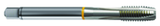 17624 2B 3-Flute Cobalt Yellow Ring Spiral Point Plug Tap-Bright - Apex Tool & Supply