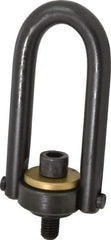 Jergens - 4,000 Lb Load Capacity Safety Engineered Center Pull Hoist Ring - 60 Ft/Lb Torque, 5/8 - 11 Thread, Alloy Steel - Apex Tool & Supply