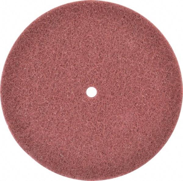 Norton - 8" Very Fine Grade Deburring Disc - 1/2" Center Hole, Arbor Connection, 3,000 Max RPM - Apex Tool & Supply