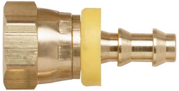 Coilhose Pneumatics - 1/4 Female NPT Pneumatic Hose Swivel Fitting - 1/4" ID, Nickle Plated Brass - Apex Tool & Supply