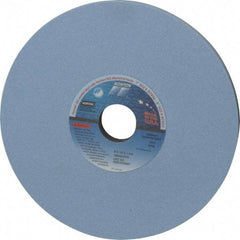 Norton - 8" Diam x 1-1/4" Hole x 1/2" Thick, K Hardness, 80 Grit Surface Grinding Wheel - Ceramic, Type 1, Medium Grade, 3,600 Max RPM, Vitrified Bond, No Recess - Apex Tool & Supply