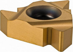 Seco - 27ER External Right Hand 4 UN Laydown Threading Insert - Grade CP500, TiAlN/TiN Coated Carbide, 15.88mm Inscribed Circle - Apex Tool & Supply