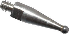 Mitutoyo - 1mm Ball Diam, Steel, Ball Test Indicator Contact Point - 8.5mm Contact Point Length, Use with Mitutoyo 513 Series Dial Test Indicators - Apex Tool & Supply