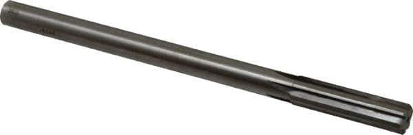 Made in USA - 0.614" Carbide-Tipped 6 Flute Chucking Reamer - Straight Flute, 9/16" Straight Shank, 2-1/4" Flute Length, 9" OAL - Apex Tool & Supply