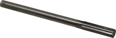 Made in USA - 0.614" Carbide-Tipped 6 Flute Chucking Reamer - Straight Flute, 9/16" Straight Shank, 2-1/4" Flute Length, 9" OAL - Apex Tool & Supply