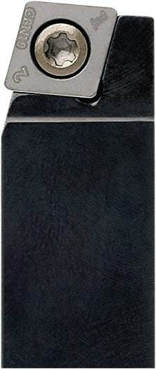 Seco - SCBC, Right Hand Cut, 75° Lead Angle, 20mm Shank Height x 20mm Shank Width, Neutral Rake Indexable Turning Toolholder - 125mm OAL, CC..09T3.. Insert Compatibility, Series Screw Lock - Apex Tool & Supply