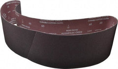 Norton - 6" Wide x 60" OAL, 60 Grit, Aluminum Oxide Abrasive Belt - Aluminum Oxide, Medium, Coated, X Weighted Cloth Backing, Series R228 - Apex Tool & Supply