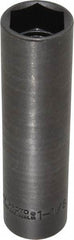 Proto - 1/2" Drive 1-1/8" Deep Impact Socket - 6 Points, 5-3/4" OAL - Apex Tool & Supply