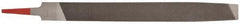 Simonds File - 12" Long, Bastard Cut, Mill American-Pattern File - Single Cut, Tang - Apex Tool & Supply
