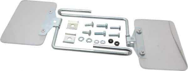 Baldor - Polycarbonate Flat Unlighted Eye Shield - 4" Wide x 6" Long x 1/8" Thick, Direct Mount Base - Apex Tool & Supply