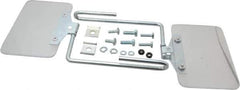 Baldor - Polycarbonate Flat Unlighted Eye Shield - 4" Wide x 6" Long x 1/8" Thick, Direct Mount Base - Apex Tool & Supply