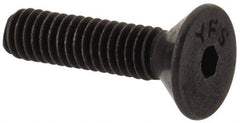 Value Collection - #4-48 UNF Hex Socket Drive, Flat Screw - Alloy Steel, Black Oxide Finish, Fully Threaded, 1/2" OAL - Apex Tool & Supply