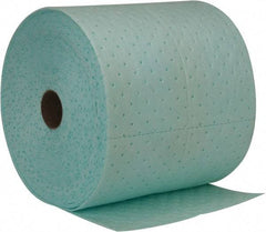 Brady SPC Sorbents - 24 Gal Capacity per Package, Chemical/Hazmat Roll - 150' Long x 15" Wide, Green, Polypropylene - Apex Tool & Supply