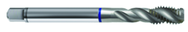 M12x1.75 6H 3-Flute PM Cobalt Blue Ring Semi-Bottoming 40 degree Spiral Flute Tap-Bright - Apex Tool & Supply