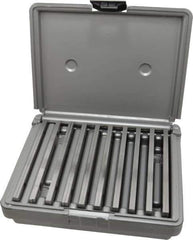 Fowler - 20 Piece, 6 Inch Long x 1/8 Inch Thick, Alloy Steel Thin Parallel Set - 1/2 to 1-5/8 Inch High, 52-58 RC Hardness - Apex Tool & Supply