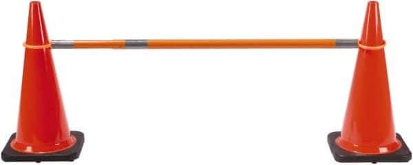 PRO-SAFE - 2" High Polypropylene Cone Bar - 3 Lb, Orange - Apex Tool & Supply