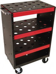 Huot - 90 Tool Capacity, CAPTO C8 Taper Tri-Scoot CNC Tool Cart - Apex Tool & Supply
