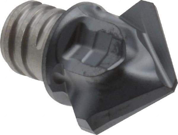 Iscar - MM HDF Grade IC908 Carbide Chamfer Milling Tip Insert - TiAlN Finish, 2 Flutes, 15.7mm Cutting Diam, 14mm Extension - Apex Tool & Supply